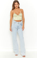 Jaid Green Corset Crop Top Image