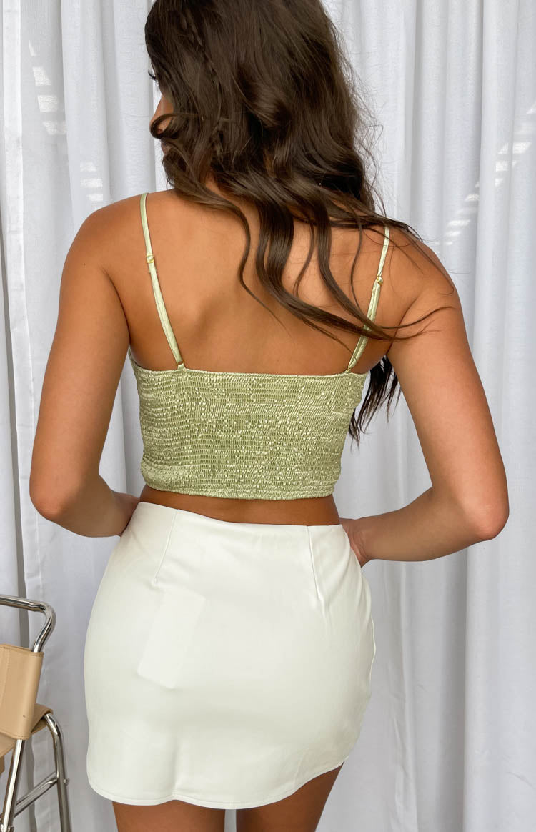 Jaid Green Corset Crop Top Image