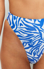 Jamilla Blue Zebra Swim Bottom Image