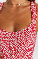 Jessie Midi Dress Red Image