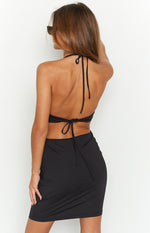 Jorja Black Halter Mini Dress Image