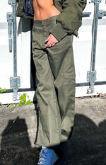 Josie Khaki Cargo Pants Image