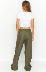 Josie Khaki Cargo Pants Image