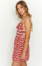 Kandi Red Floral Mini Dress Image