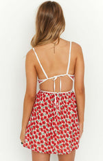 Kandi Red Floral Mini Dress Image