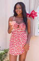 Kandi Red Floral Mini Dress Image