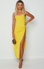 Lila Yellow Midi Dress Image