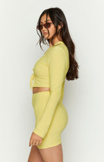 Lizzy Lemon Waffle Mini Skirt Image