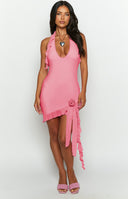 Lola Pink Mesh Mini Dress