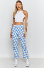 Lorelai Check Pant Blue Image