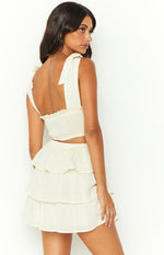 Madelyn Cream Mini Skirt Image