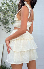 Madelyn Cream Mini Skirt Image