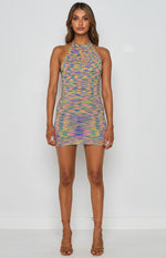 Magnolia Halter Mini Dress Multi Image