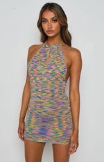 Magnolia Halter Mini Dress Multi Image