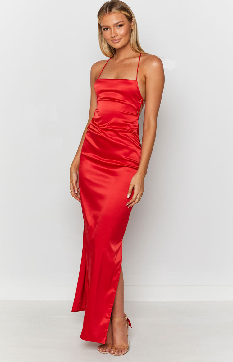 Manhattan Slip Formal Dress Cherry Image