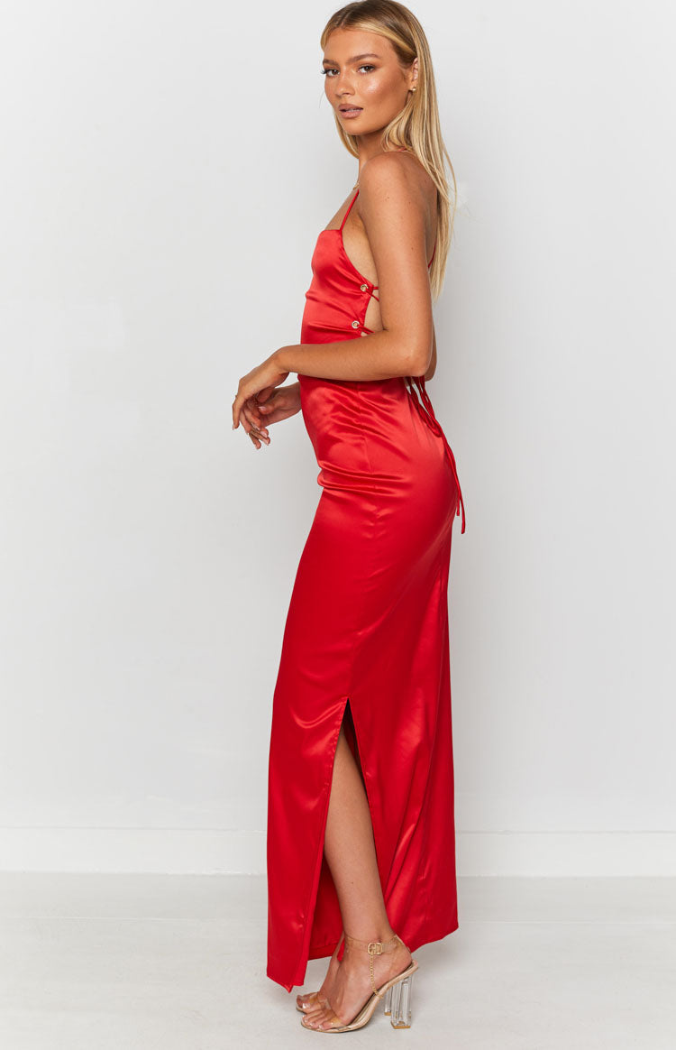 Manhattan Slip Formal Dress Cherry Image