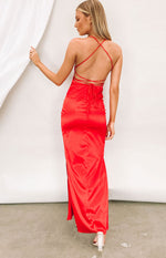 Manhattan Slip Formal Dress Cherry Image