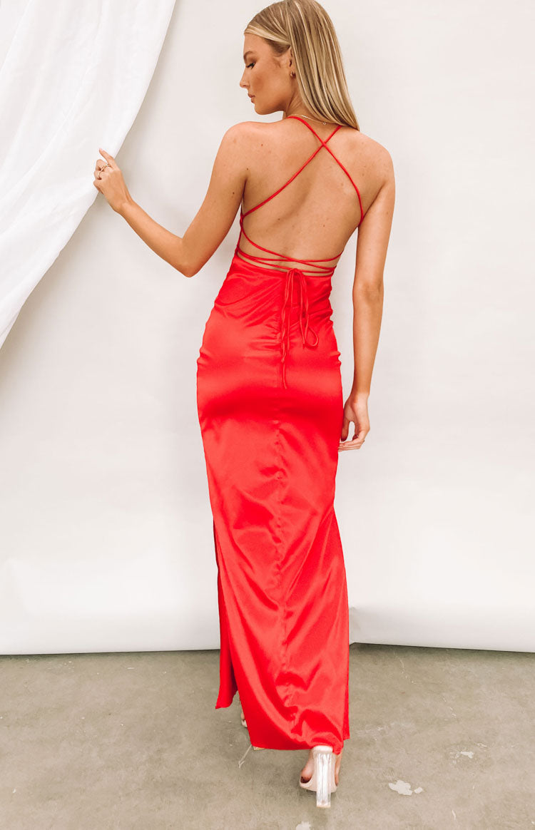 Manhattan Slip Formal Dress Cherry Image