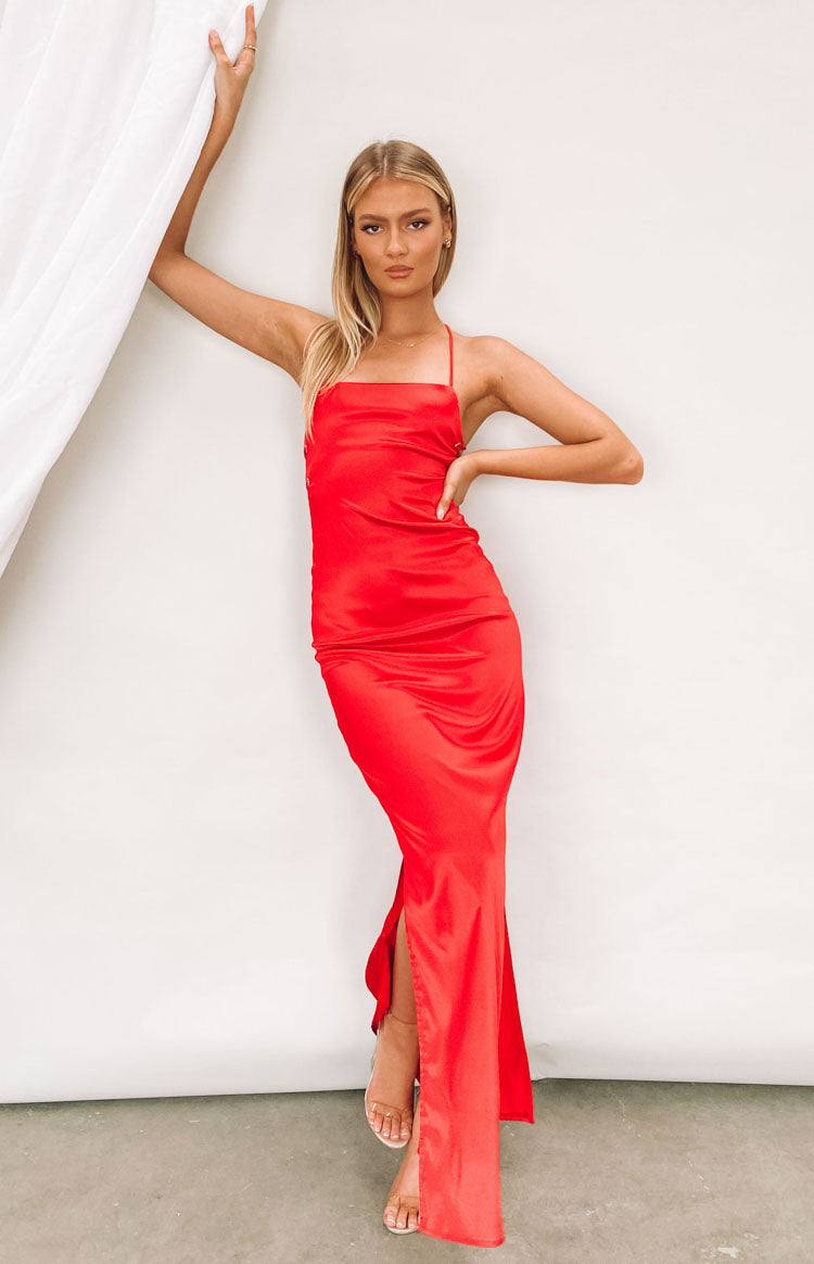 Manhattan Slip Formal Dress Cherry Image