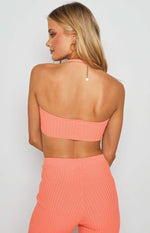 Mariah Orange Crop Top Image