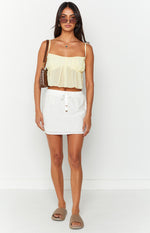 Maven White Mini Skirt Image
