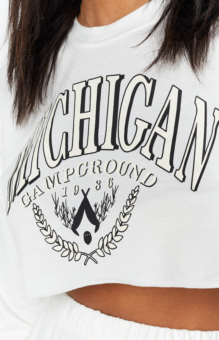 Michigan Camp Two Piece Lounge Set White Image