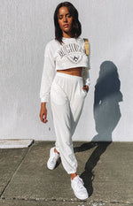 Michigan Camp Two Piece Lounge Set White Image