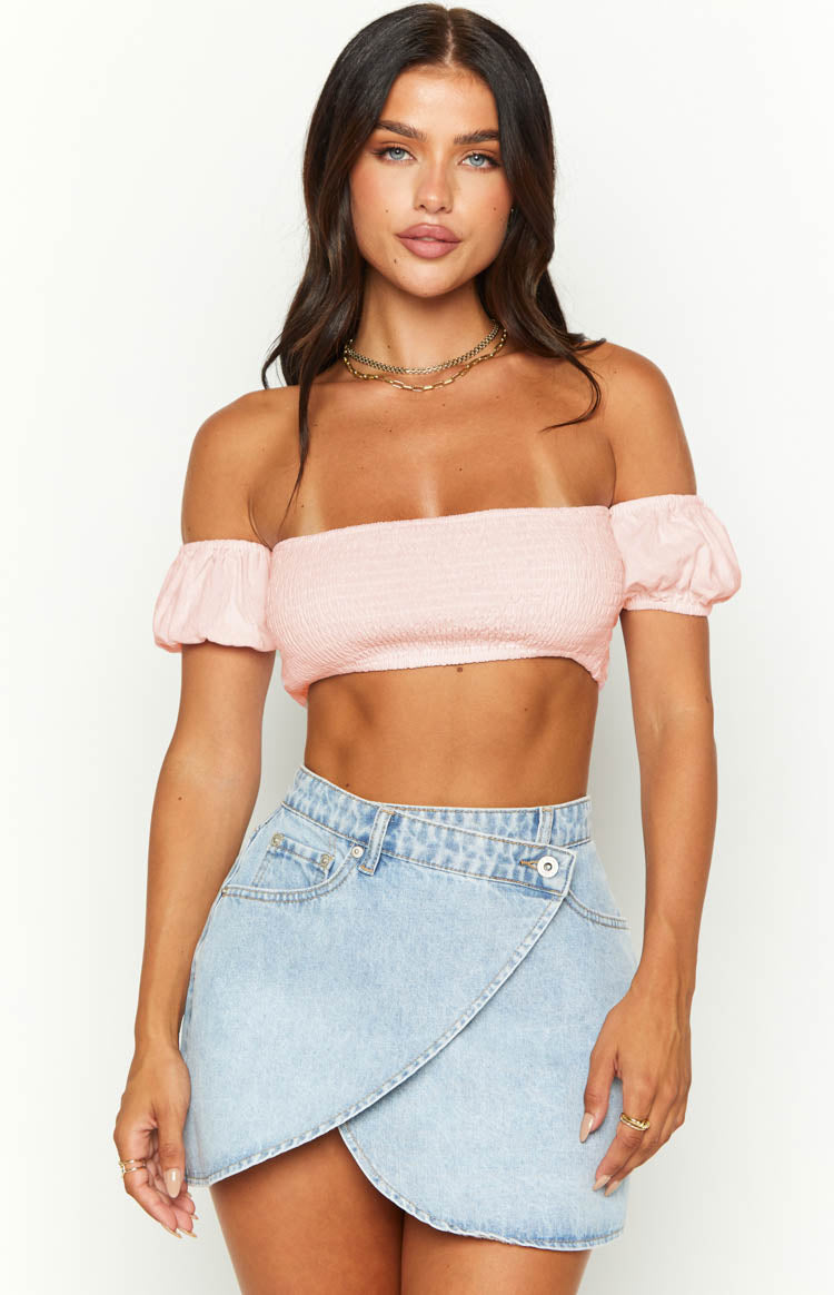 Molly Pink Crop Top Image