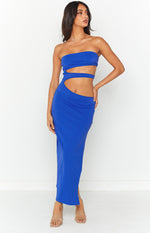 Nettie Electric Blue Midi Dress Image