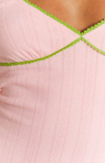 Nicole Rib Mini Dress Pink Image