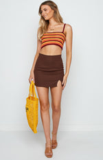 Nova Orange Crochet Top Image