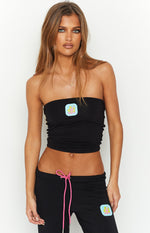 OMIGHTY Aloha Black Boob Tube Image