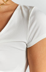 One Thing Cut Out Crop Top White Image