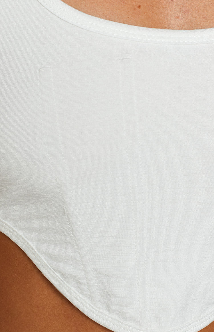 Picasso White Corset Top Image