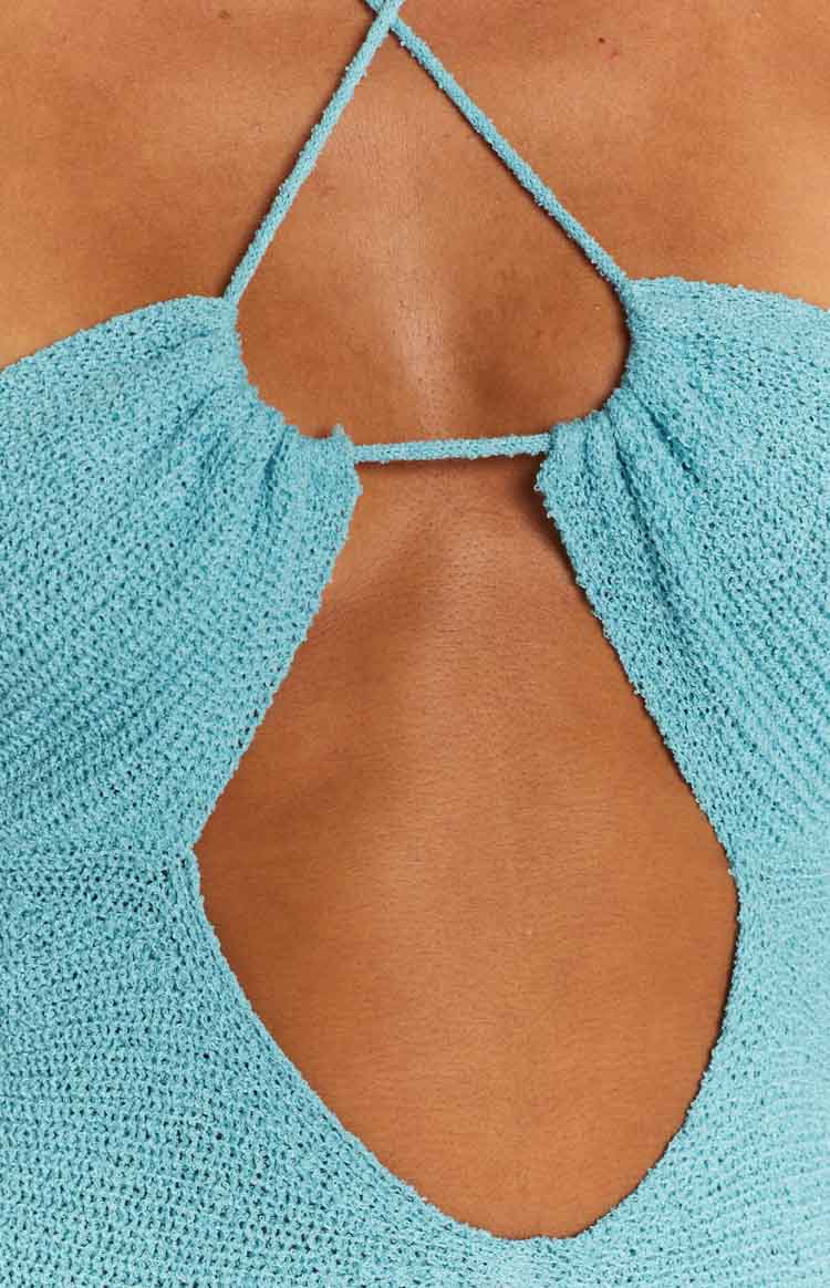 Renata Blue Cut Out Midi Dress Image