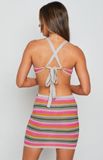 Riviera Stripe Mini Dress Multi Image