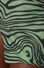 Rosalie Green Mini Skirt Image