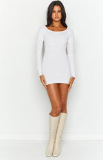 SNDYS Milo White Knit Dress Image