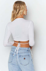Serena Crop Top White Image