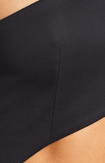 Simone Black Cut Out Maxi Dress Image