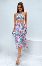 Spring Bouquet Floral Halter Top Image
