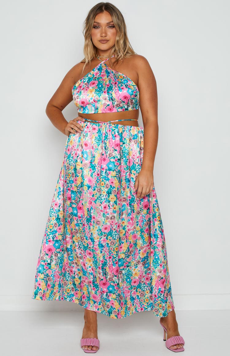 Spring Bouquet Floral Halter Top Image