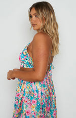 Spring Bouquet Floral Halter Top Image