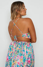 Spring Bouquet Floral Halter Top Image