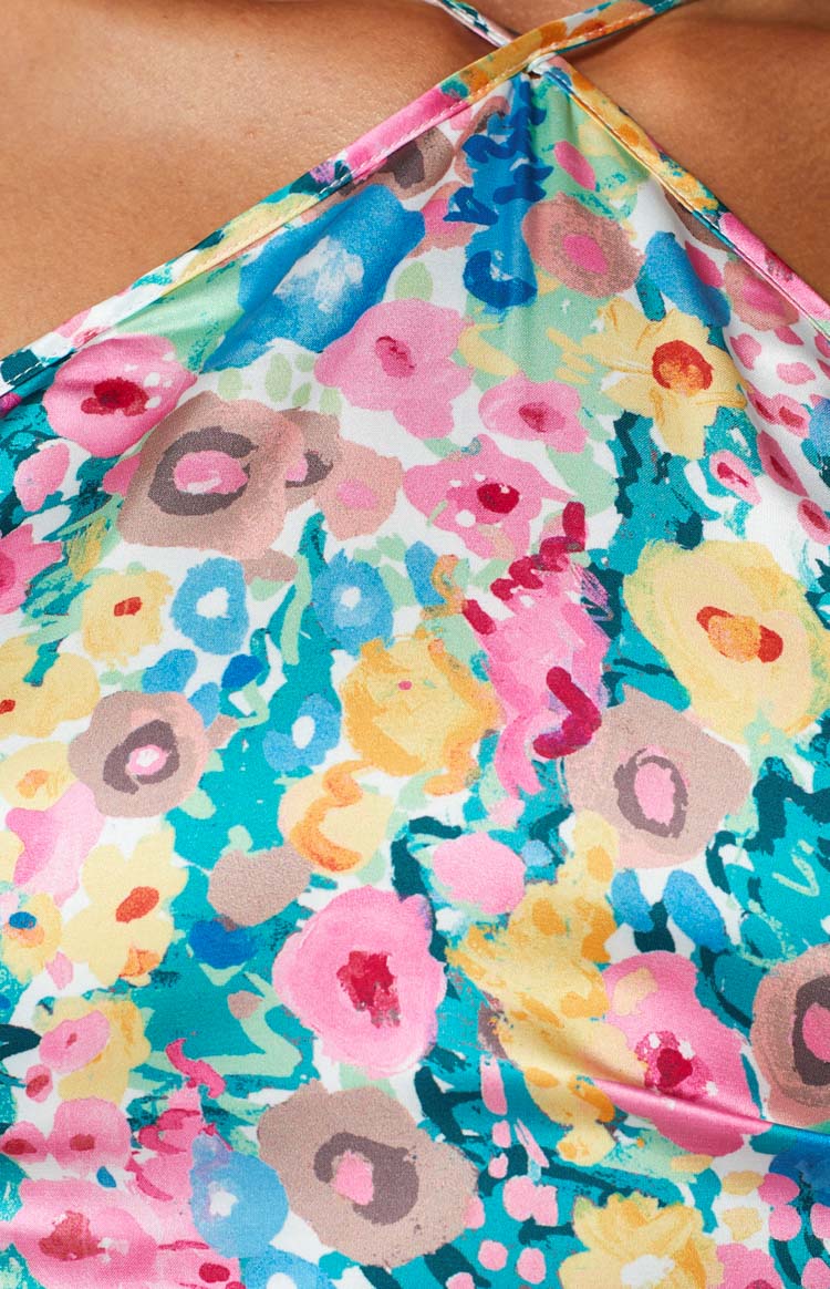 Spring Bouquet Floral Halter Top Image