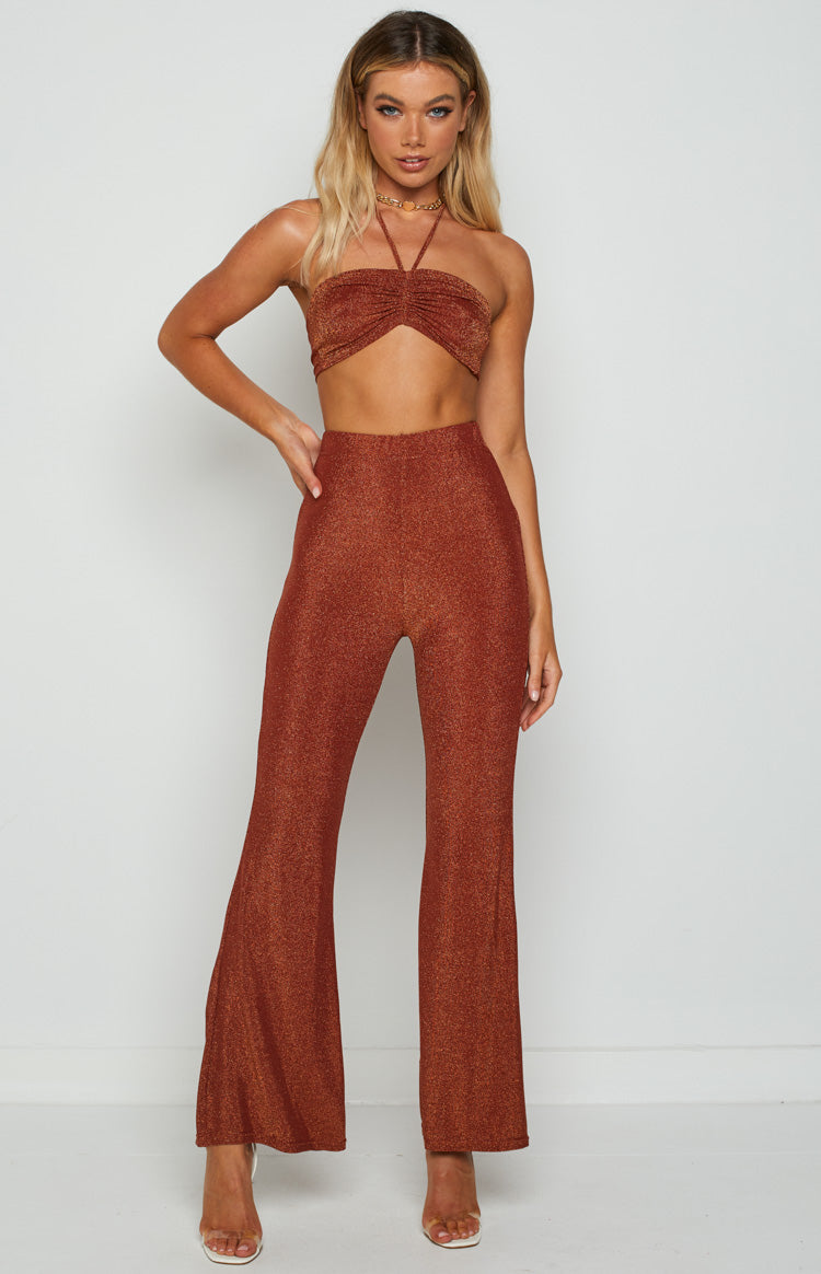 Stassie Rust Halter Top Image