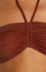 Stassie Rust Halter Top Image