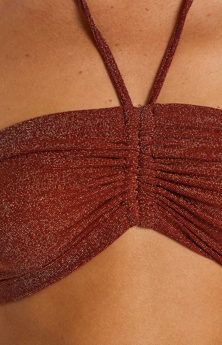 Stassie Rust Halter Top Image