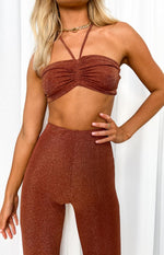 Stassie Rust Halter Top Image
