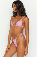 9.0 Swim Sumba Metallic Pink Bikini Top